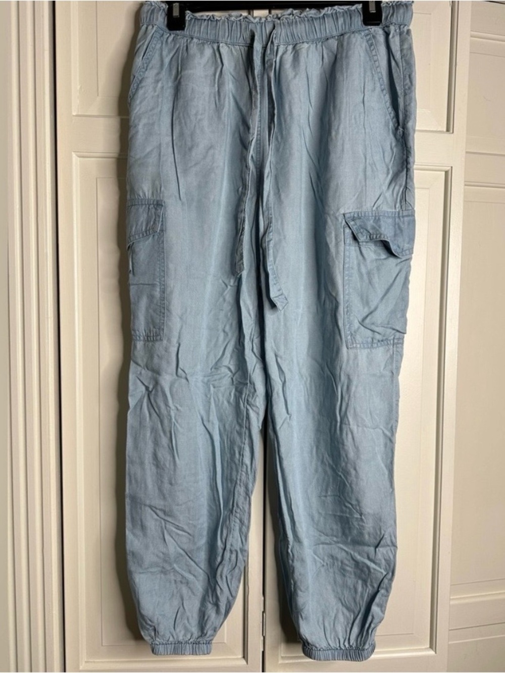 aerie Light Blue Cargo Jogger Pants